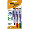 Bic Flipchart- és táblamarker készlet, 1,4 mm, kúpos, BIC" Velleda ecolutions", 4 különböző szín