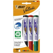 Bic Flipchart- és táblamarker készlet, 1,4 mm, kúpos, BIC" Velleda ecolutions", 4 különböző szín filctoll, marker