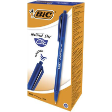 Bic Golyóstoll, 0,32 mm, nyomógombos, BIC &quot;Round Stic Clic&quot;, kék toll