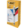 Bic Golyóstoll, háromszínű, nyomósirónnal egyben, BIC "4 Colours" (236659)