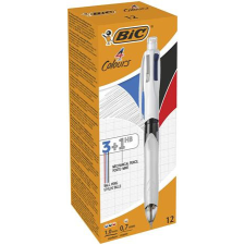 BIC Golyóstoll, háromszínű, nyomósirónnal egyben, BIC "4 Colours" ceruza