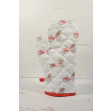  Bicikli  mintás konyhai edényfogó kesztyű 1 db lakástextília