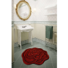  Big Rose Akril fürdőszoba szőnyeg Piros