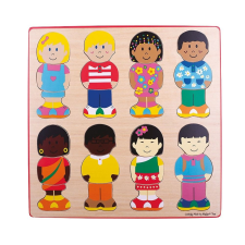 Bigjigs fa puzzle Barátok 24 db puzzle, kirakós