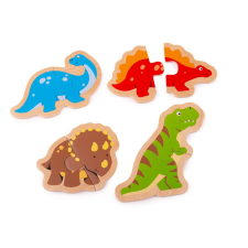 Bigjigs fa puzzle Dinoszaurusz párok 8 db puzzle, kirakós