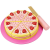 Bigjigs Fa szeletelhető epres torta (691621023747)