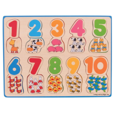 Bigjigs játékszámolós puzzle puzzle, kirakós
