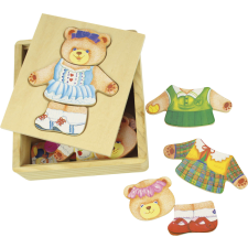 Bigjigs Párosító játék - Mrs. Bear kreatív és készségfejlesztő