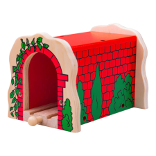 Bigjigs Rail fa Brick vasúti alagút kreatív és készségfejlesztő