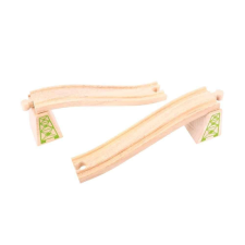 Bigjigs Rail fa Felüljáró sínek pillérekkel 2 db kreatív és készségfejlesztő