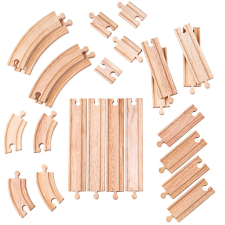  Bigjigs Rail fa sínkészlet 24 darabos vágány