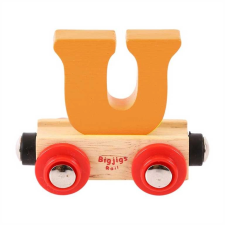 Bigjigs Rail fa vonatkocsi - U betű kisvasút