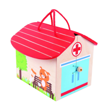 Bigjigs Toys állatkórházi készlet tartozékokkal orvosos játék