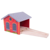 Bigjigs Toys Bigjigs Tégla depó két vonathoz
