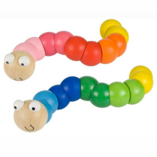  Bigjigs Toys Drevený farebný červík 1 ks készségfejlesztő