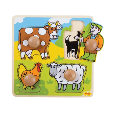 Bigjigs Toys farmás oktató puzzle puzzle, kirakós