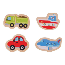 Bigjigs Toys Kirakós játék - közlekedési eszköz (8 db) puzzle, kirakós
