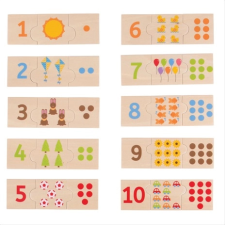 Bigjigs Toys oktató puzzle számokkal puzzle, kirakós
