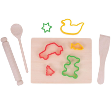 Bigjigs Toys sütési készlet süteményformákkal konyhakészlet