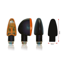 BIHR Háromszög Jelzőlámpák Fekete Univerzális egyéb motorkerékpár alkatrész