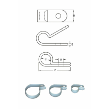 BIHR kábelbilincs fehér műanyag Ø8mm 10 darab egyéb motorkerékpár alkatrész