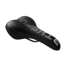 BikeFun Barcelona férfi komfort nyereg, 278x178 mm, 467 g, Gel, fekete kerékpár nyereg