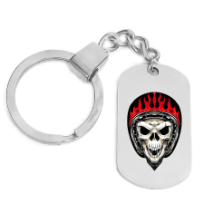 Bikers skull kulcstartó több színben és formátumban kulcstartó
