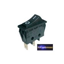 Billenő kapcsoló 2pol./2pin ON-OFF 250V/15A - fekete villanyszerelés