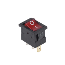  Billenőkapcsoló kétállású ON-OFF, piros 250V 6,5A MK1011 (PRK0120B) világítási kellék