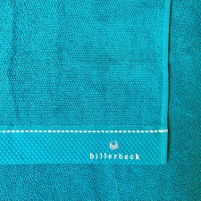 Billerbeck rizskötésű törölköző, Zománckék, 50x100 cm lakástextília