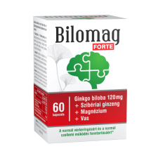  Bilomag Forte Ginkgo Biloba 120mg kapszula 60db vitamin és táplálékkiegészítő