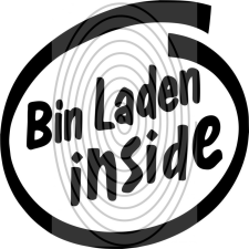  Bin Laden Inside - autómatrica, autódekor autó dekoráció
