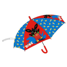 Bing Bing gyerek félautomata átlátszó Esernyő #kék-piros esernyő