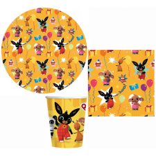 Bing Bing Yellow party szett 32 db-os 18 cm-es tányérral party kellék