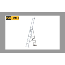 Bingoo Alumínium háromrészes létra 3x7 Procraft PLA3.424 létra és állvány