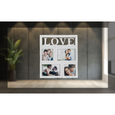 Bingoo Képkeret LOVE 28cm, 4 fotóhoz 63917013 fényképkeret
