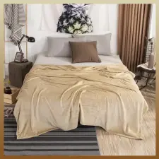 Bingoo Krémszinű plüss pléd 150x200 hopekrem150x200 lakástextília