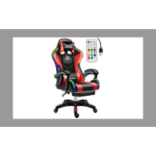 Bingoo Likeregal 920 LED masszázs gamer szék lábtartóval piros holm6909 forgószék