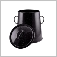 Bingoo Perfect Home Zománcozott zsírosbödön 20 literes fekete 10459 lakástextília