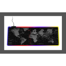Bingoo Yelandar RGB Ledes Világtérképes Gamer egérpad nagyméretű 80x30 cm - holm3971 asztali számítógép kellék