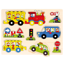 Bino fa puzzle Járművek 9 db puzzle, kirakós