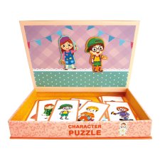 Bino kreatív mágneses puzzle karakterek kreatív és készségfejlesztő