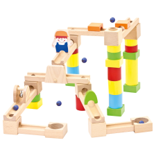 Bino Toys Bino Márvány golyópálya, 40 db-os (WBYM-82071) egyéb bébijáték