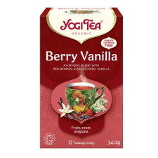  BIO Bogyós gyümölcsös tea vaníliával 17x2g Yogi Berry Vanilla tea