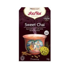 Bio élelmiszer Yogi bio tea édes chai 17x2g 34 g tea