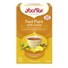  BIO Tisztító méregtelenítő tea citrommal gyermekláncfűvel Yogi Feel Pure tea
