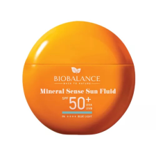 Biobalance Mineral Sense nyugtató vízálló fényvédő fluid arcra természetes fényvédővel SPF50+ 40ml naptej, napolaj