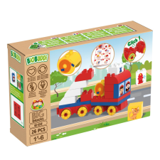 BiOBUDDi BiOBUDDi BB-0249 | készségfejlesztő bio építőjáték | Tűzoltóautó barkácsolás, építés