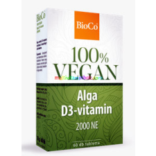 BioCo Alga D3-vitamin 2000 NE VEGÁN, 60 db tabletta - BioCo vitamin és táplálékkiegészítő