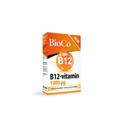 BioCo B12-vitamin 1000MCG tabletta 60 db vitamin és táplálékkiegészítő